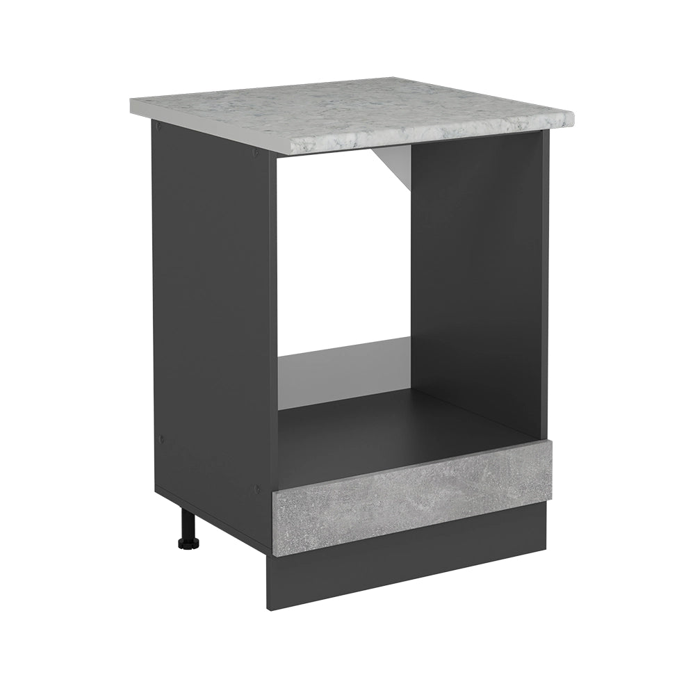 Mobile per forno da incasso R-Line Calcestruzzo/Antracite 60 cm PL Marmo Vicco