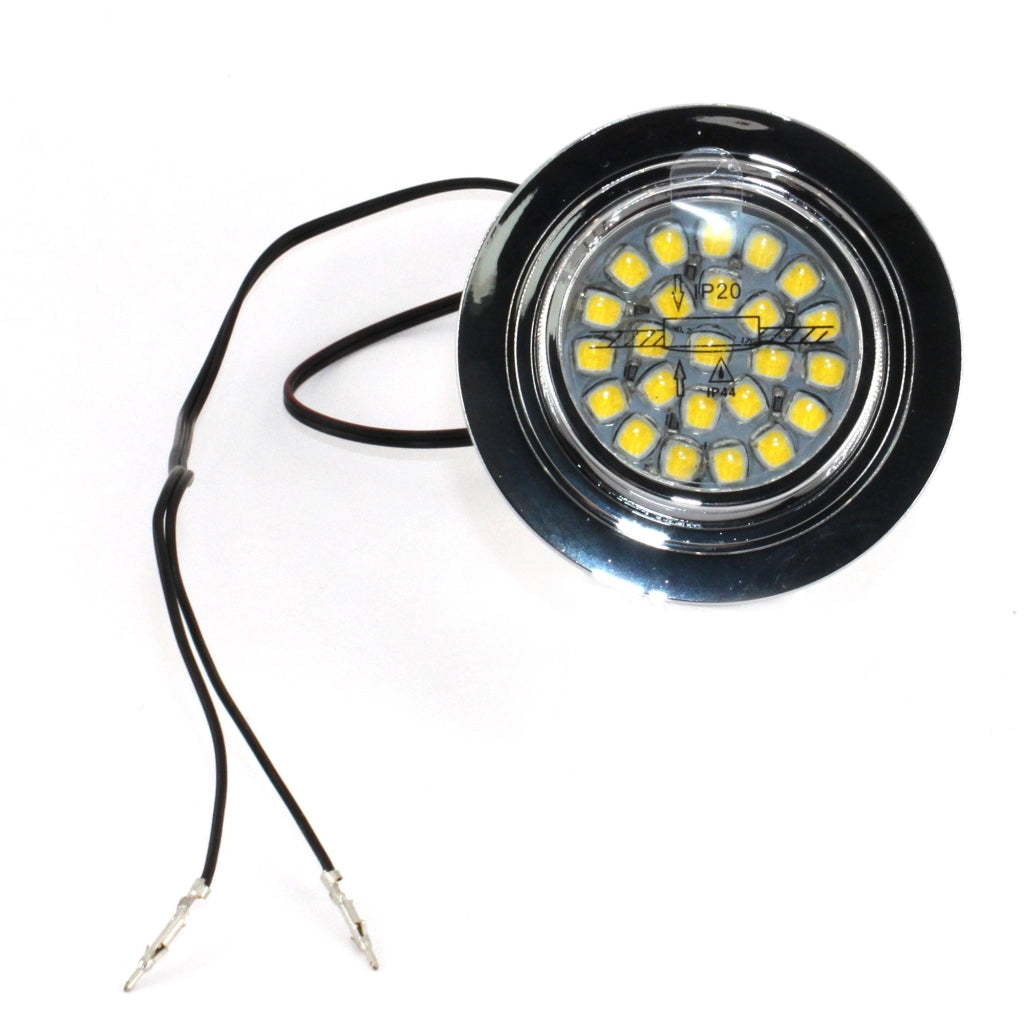 Faretto cromato a led 12V, 2W , 4000k