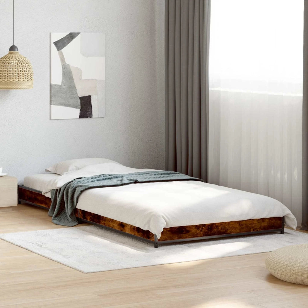 Struttura del letto Rovere Fumo 80 x 200 cm