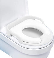 Pannello per bambini, universale, pannello per bambini, allenatore di toilet, addestramento al bagno, sedie con cuscini morbidi, maniglie di sicurezza, per bambini dai 1 ai 7 anni (bianco)