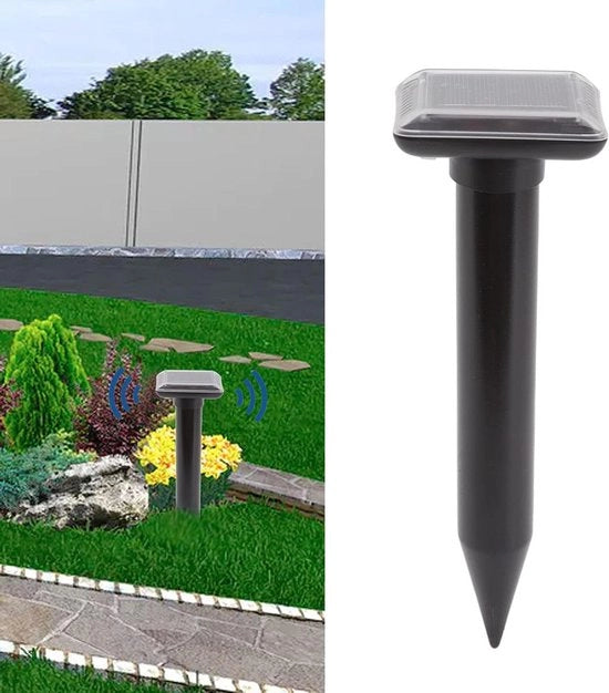 Molto potente repulsore di topi e serpenti alimentato da energia solare per giardino.
