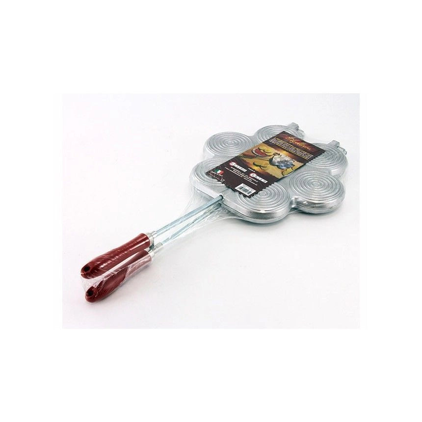 ELETTRO CENTER ART.381 Tigelliera Modenese 7 Posti Alluminio Sistema Radiante Diametro 90 mm colore Argento