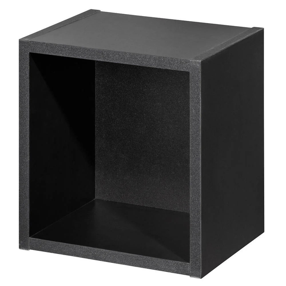 Mensola dal design senza tempo per soggiorno camera da letto mobiletto da parete per bagno 27 x 25 x 21 cm nero 03_0011237