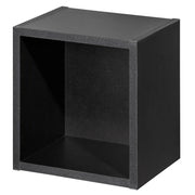 Mensola dal design senza tempo per soggiorno camera da letto mobiletto da parete per bagno 27 x 25 x 21 cm nero 03_0011237