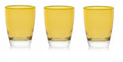 Set 3 Bicchieri da Tavola Acqua Vino Domino Incanto Marigold 300 ml Cerve
