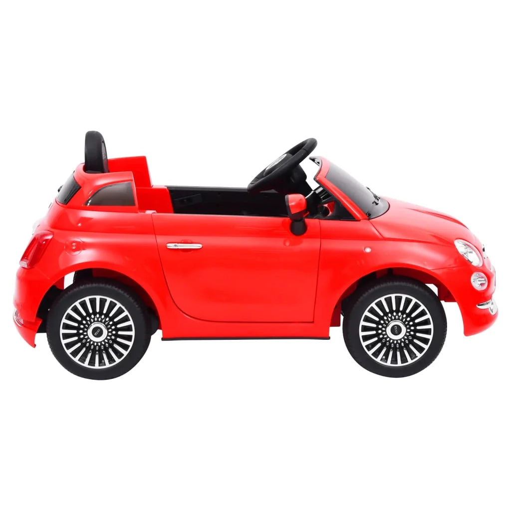 Fiat 500 rossa auto elettrica per bambini 02_0005272