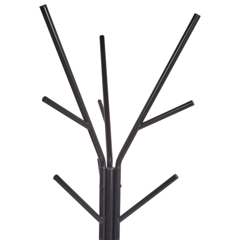 Appendiabiti in metallo nero da 181 cm con ripiano a scomparsa Rack per giacche Industriale Moderno Accento decorativo Accessori per corridoi
