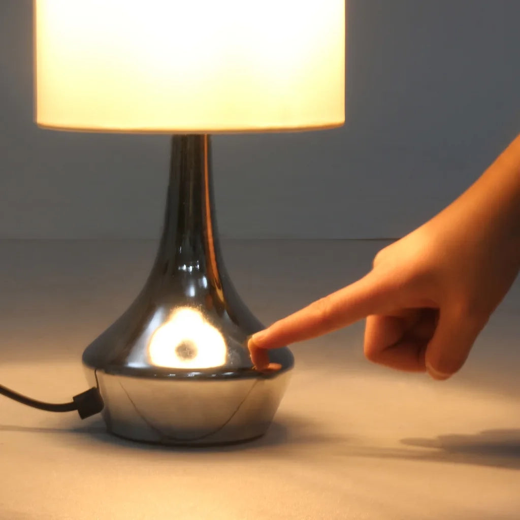 Lampade da Tavolo 2 pz Pulsanti Touch Bianche E14 CFW2562135