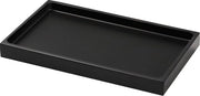 Scatola di Resina per Organizzare Gioielli e Anelli - Decorazione per la Casa e il Bagno con Tovaglioli, Candele, Sapone - Nero Medio