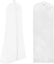 Hoes per abito da sposa e abito da sera 180 cm - Bianco - Protezione per abiti lunghi