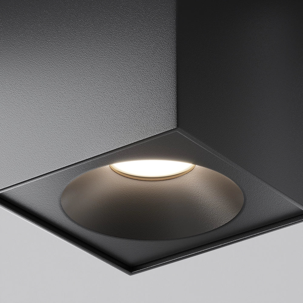 Plafoniera Maytoni Zoom nera alluminio 9 cm GU10 IP65