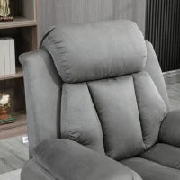Poltrona Relax Elettrica Poltrona Releveur Inclinabile Con Poggiapiedi Regolabile Grigio