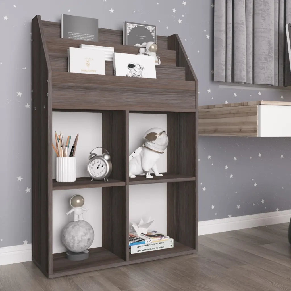 Portariviste Bambini Grigio Rovere Sonoma 71x30x114 Multistrato CFW5894883