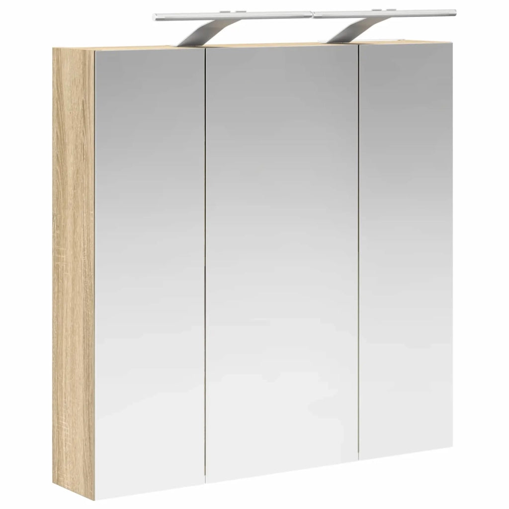 Mobiletto per specchio da bagno Rovere Sonoma 70 x 14,5 x 70 cm