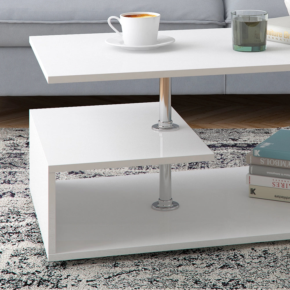 Vicco Tavolino da salotto Bianco 91 x 52,6 cm