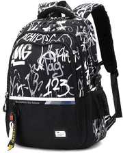 Zaino per Bambini Ragazzi – Borsa da Scuola Impermeabile, Daypack Stile Lussuoso, Ideale per la Scuola e le Vacanze, Università, Collegi e Scuole Superiori, Nero