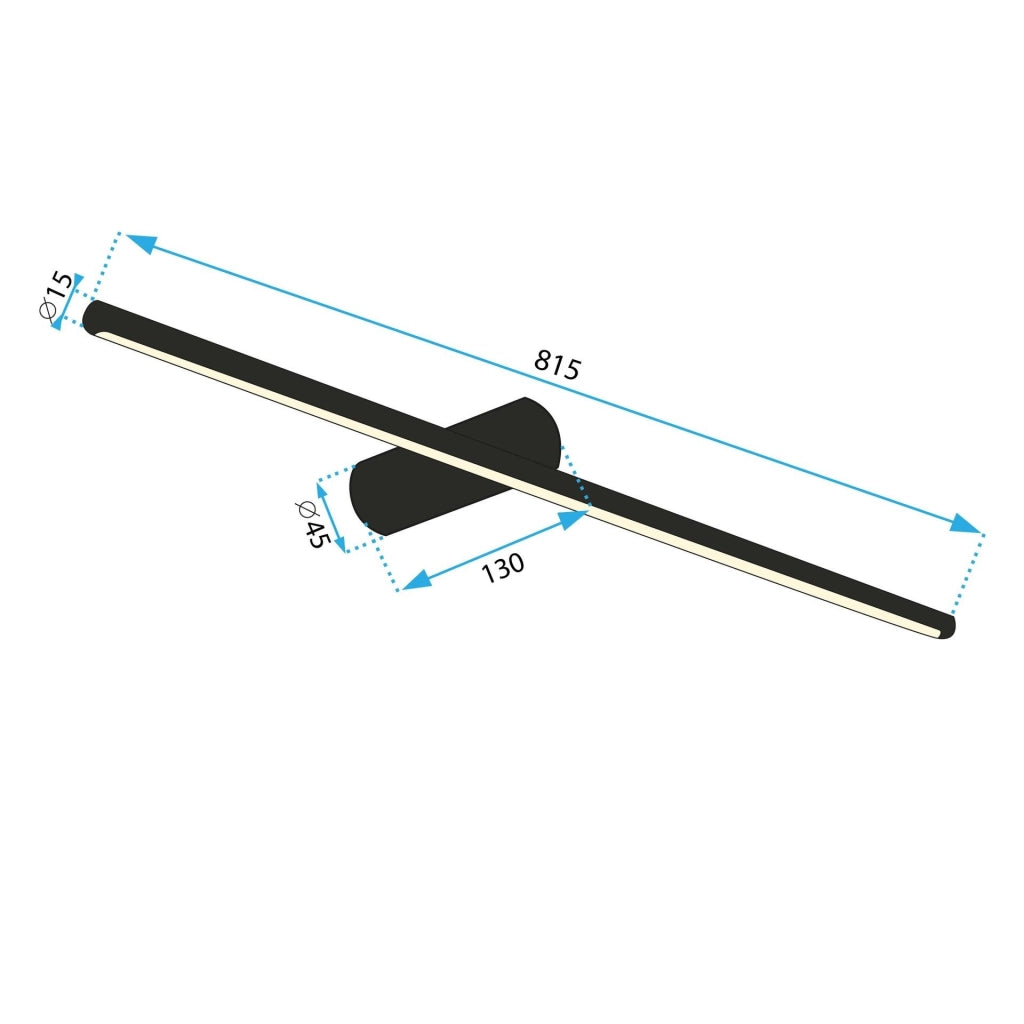 Lampada Da Parete Led 80cm App1343-w Black