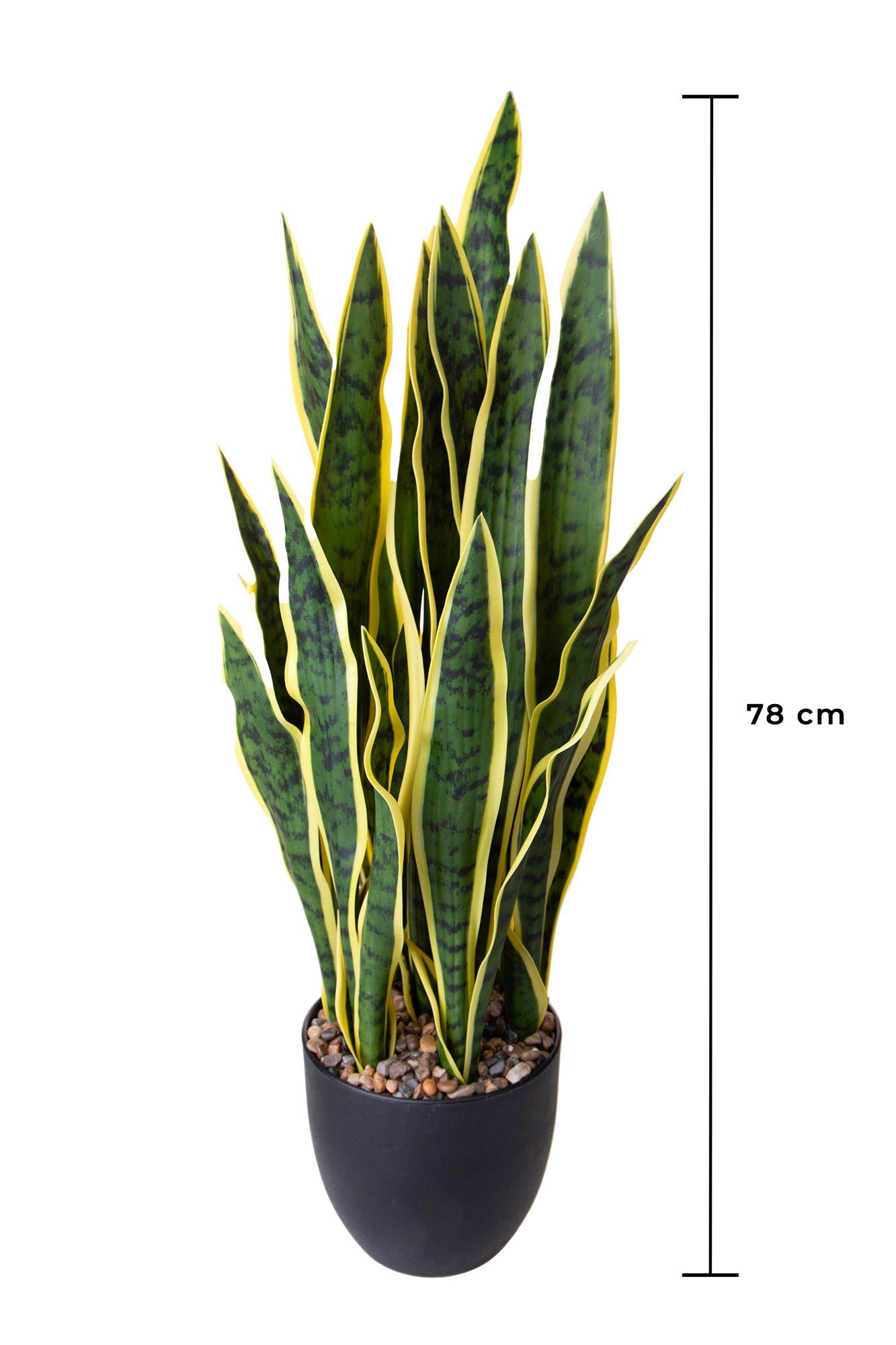 Pianta Artificiale Sanseveria con Vaso 78 cm