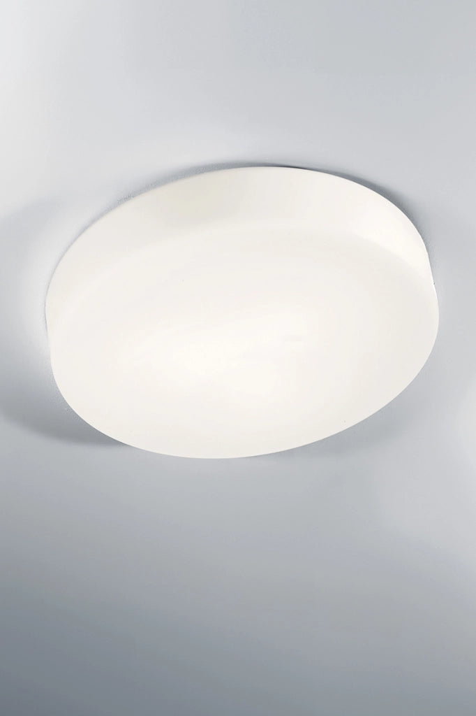 Binnie Applique Plafoniera Tonda Vetro Satinato E27 IP20 40cm - Rossini Group - Lampada rotonda versatile per interni