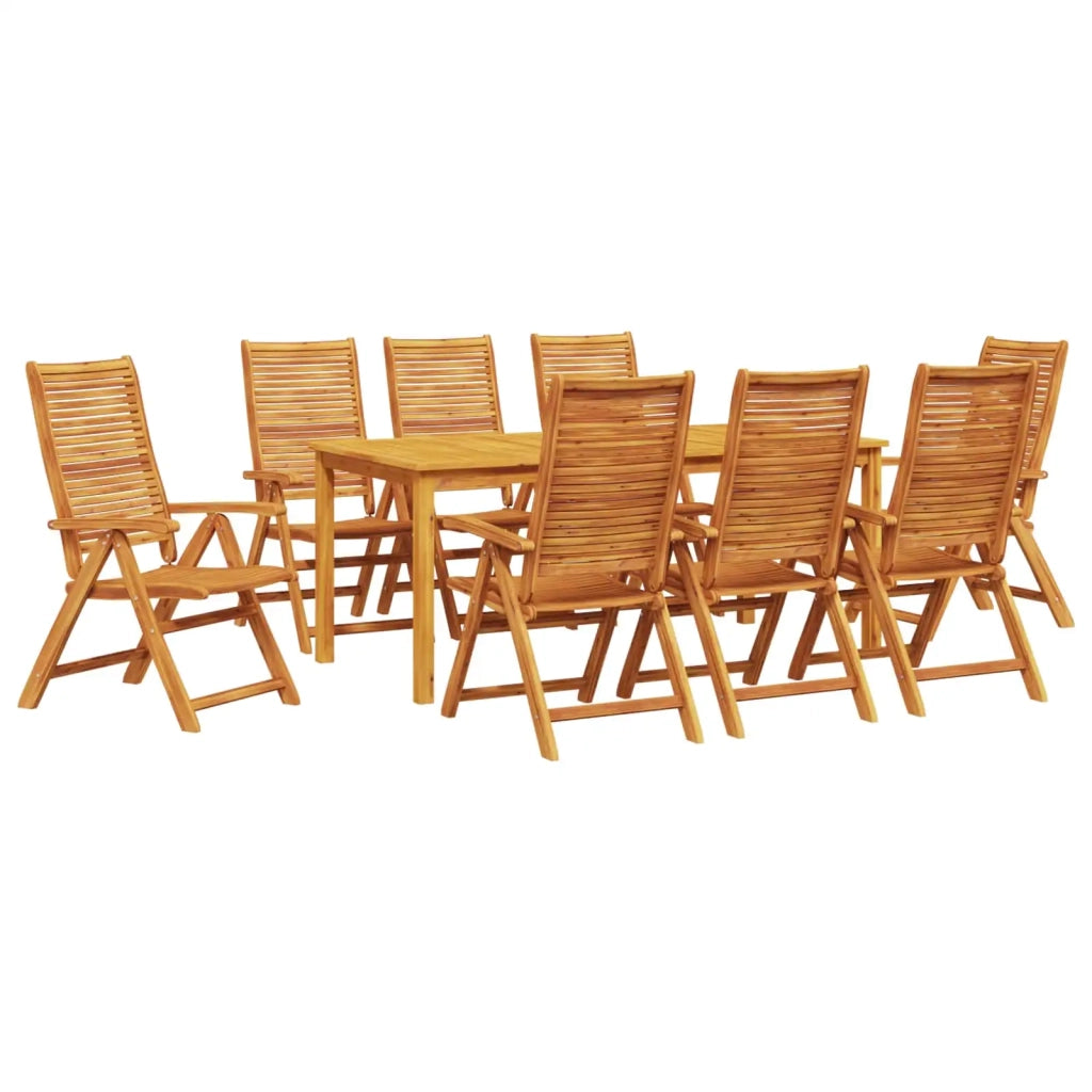 Set da Pranzo per Giardino 9 pcs Marrone 3375635