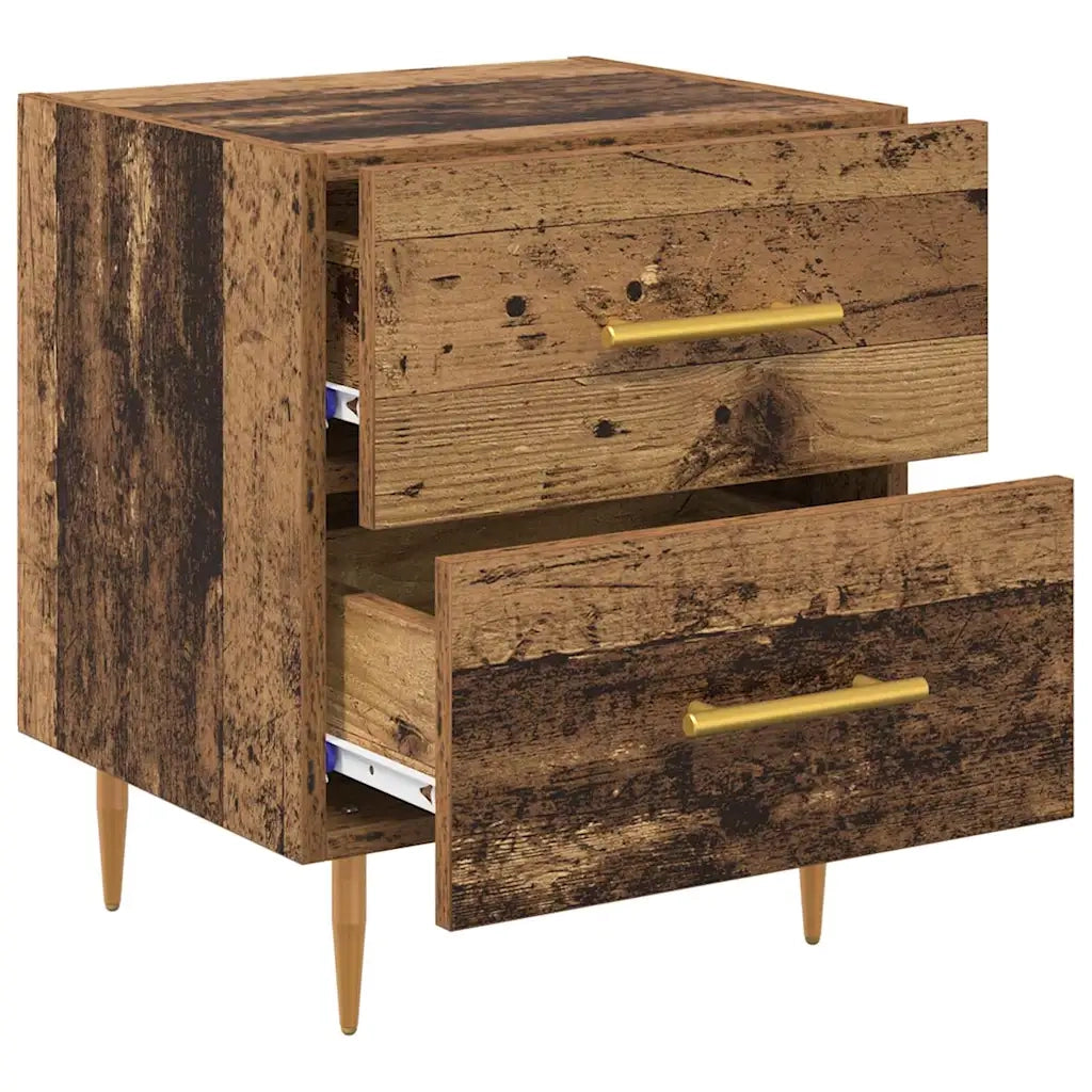 Armadio da Notte 2 pcs Legno vecchio 40 x 35 x 47,5 cm 881996
