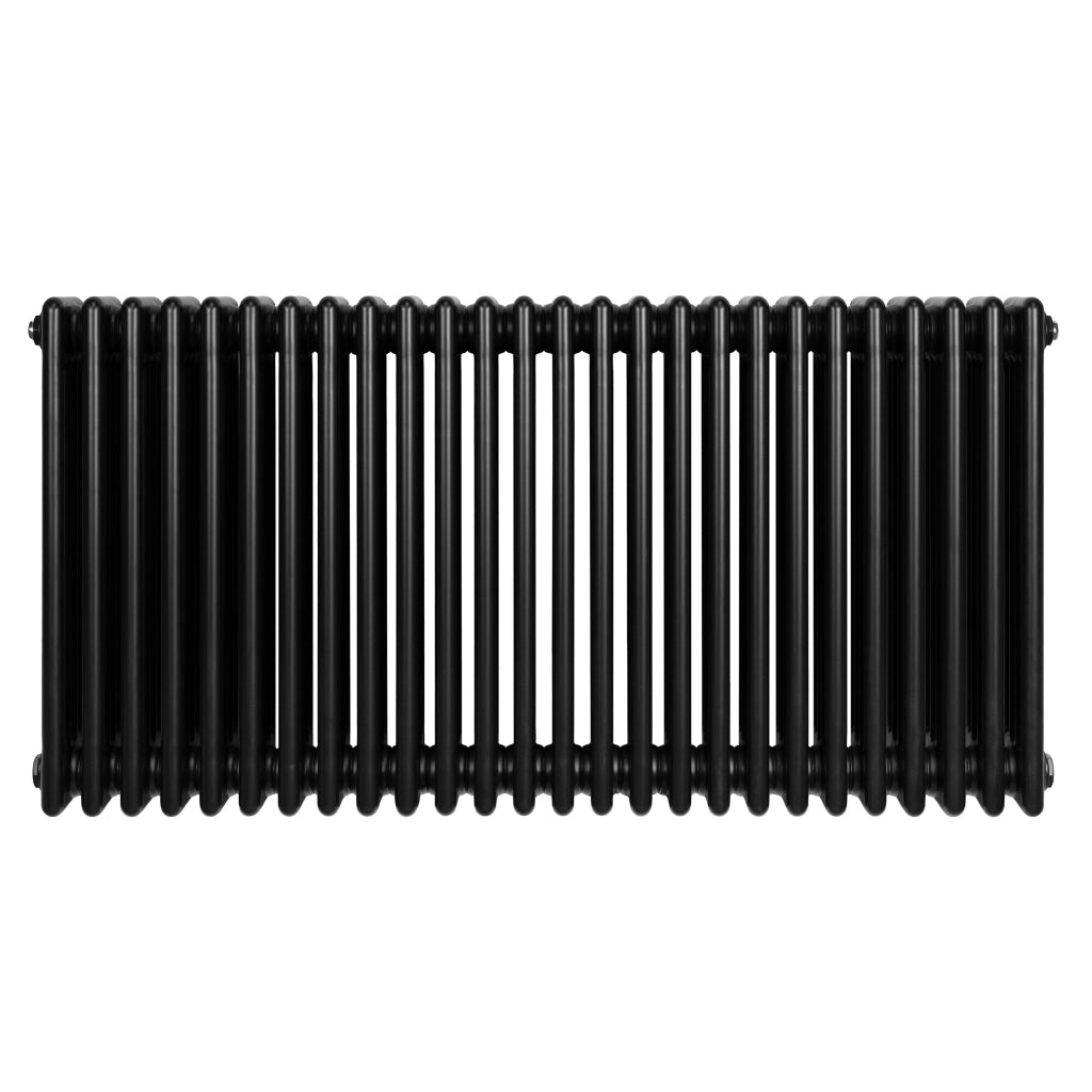 Radiatore Tradizionale 4 Colonne Orizzontale Riscaldamento Nero 600x1190 mm