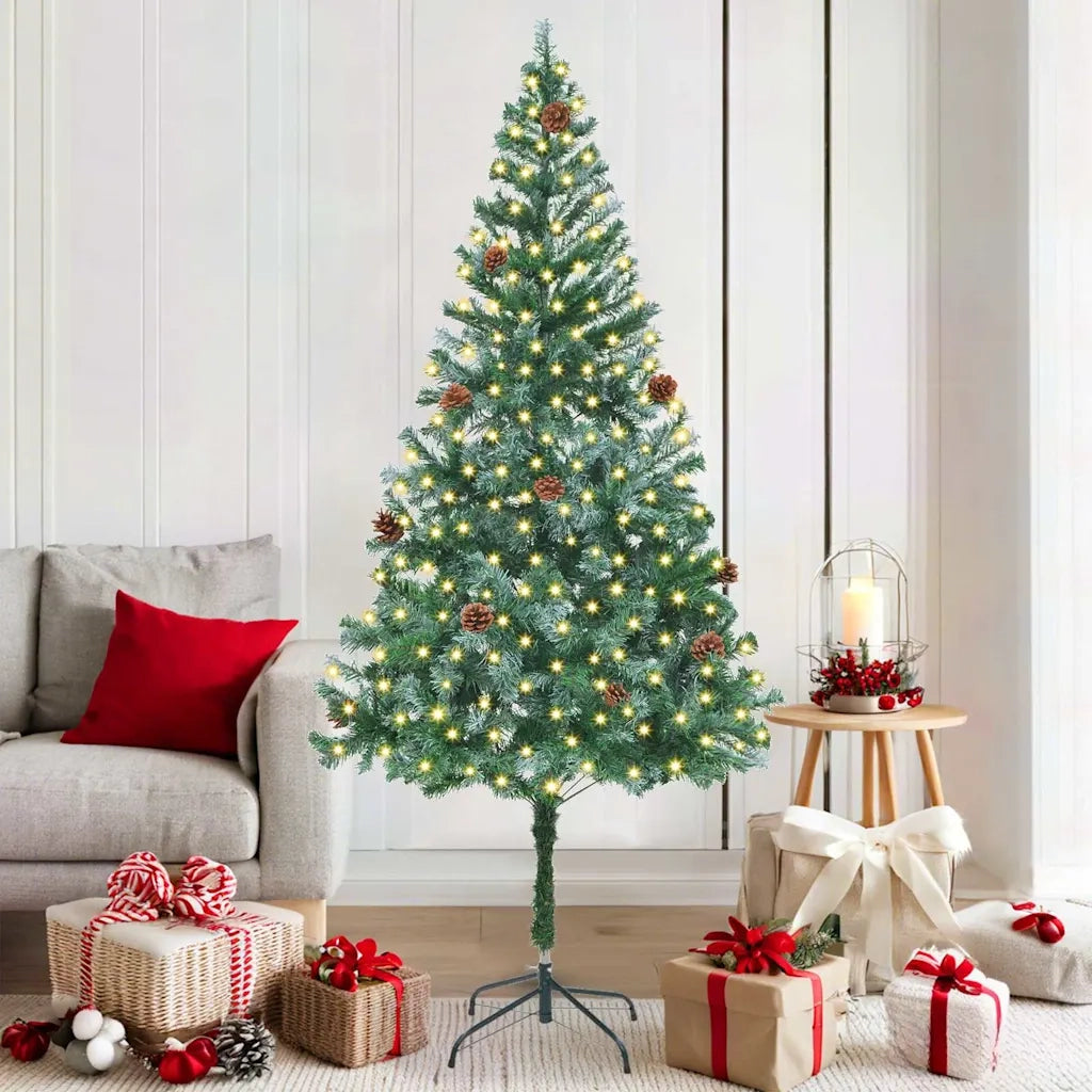 Albero di Natale | Decorazioni natalizie artificiale Verde 180 cm PVC e Acciaio