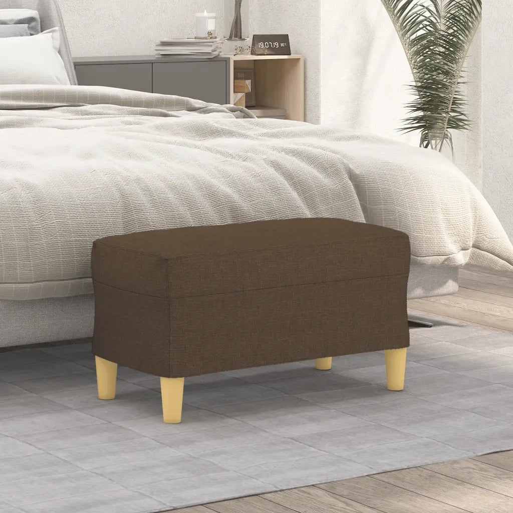 Panca Marrone 70x35x41 cm in Tessuto CFW2102707