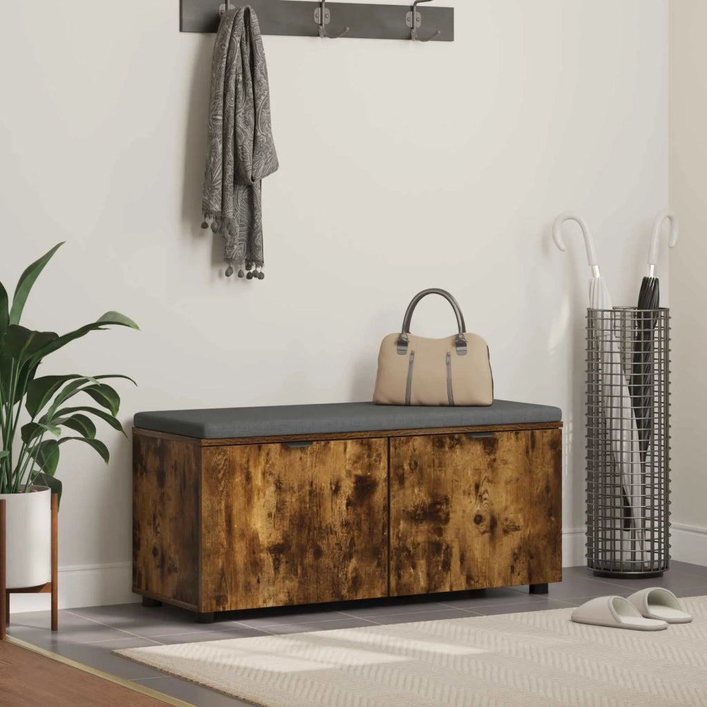 Panca per ingresso Quercia Affumicata 100 x 38 x 46 cm