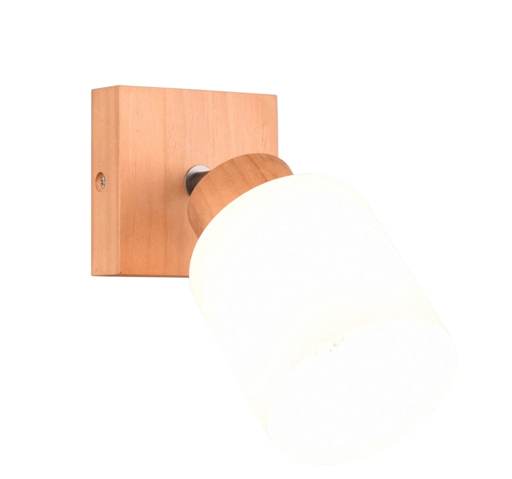 Faretto parete ASSAM legno chiaro E14 dimmer RL R81111030