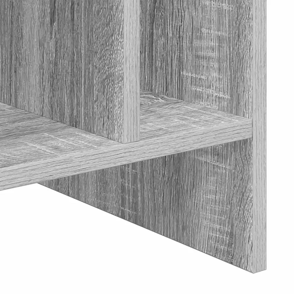 Mobile porta vinili Grigio Sonoma 78.5 x 35 x 45 cm