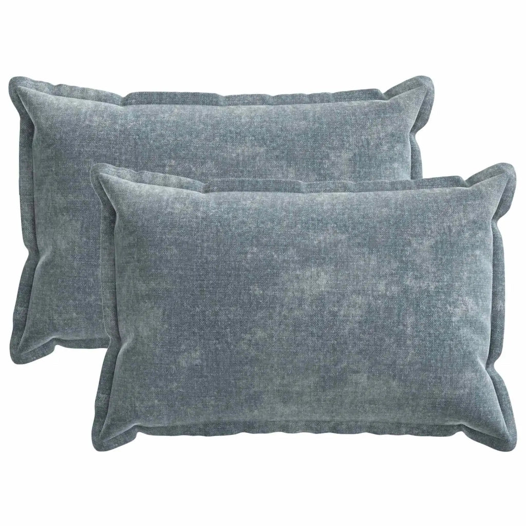 Federa 2 pz HOUTEN Azzurro 40 x 60 cm Tessuto Chenille 917550