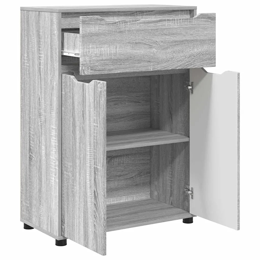 Mobile da Bagno con cassetto Grigio Sonoma 72,5 x 36,5 x 100 cm