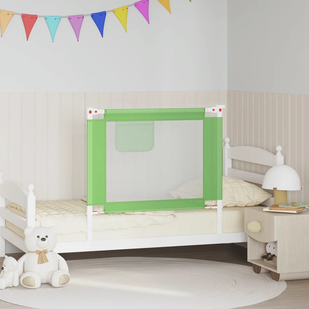 Sponda Letto di Sicurezza per Bambini Verde 90x25 cm in Tessuto cod mxl 75653