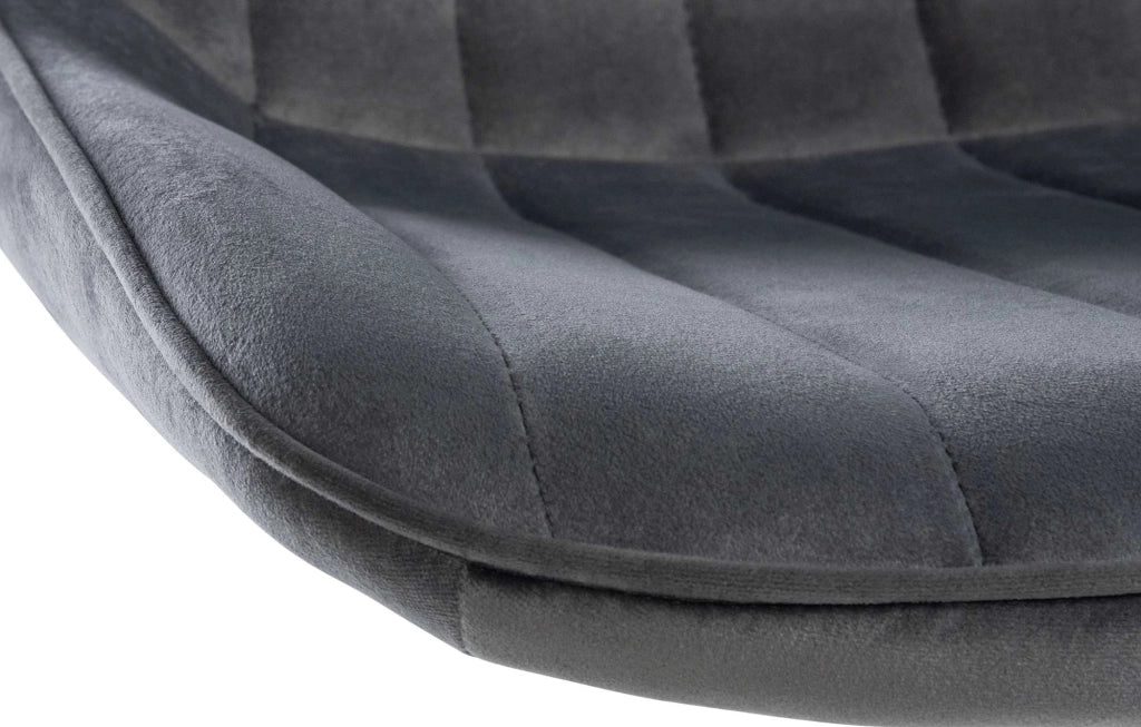 2er Set Barhocker Toni Samt weiЯ