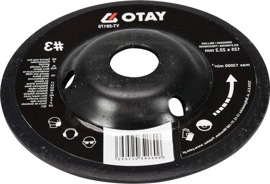 Sbavatura a disco a sega a mano 125 mm professionale disco di legno per artigianato - nr. 3