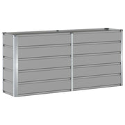 Fioriera | Cassetta per fiori | Vaso Grigio chiaro 160 x 40 x 75 cm Acciaio