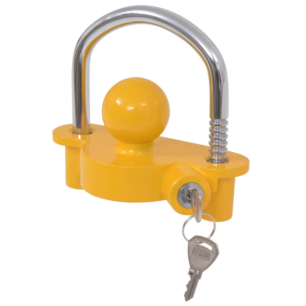 Blocco Rimorchio 2 Chiavi in Acciaio e Lega di Alluminio Giallo CFW8529633