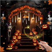 Decorazioni di Halloween 12 pezzi di candele galleggianti con bastone magico - telecomando - candele LED senza fiamma per interni ed esterni - matrimonio - festa - party