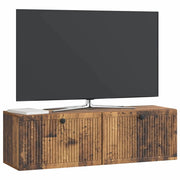 Mobile TV da Muro | Armadietto TV | Mobile Porta TV Legno antico 98 x 31 x 30 cm