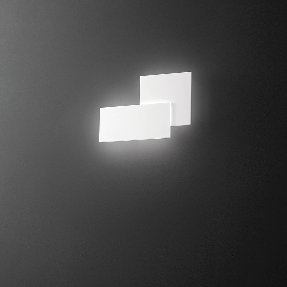 Applique Moderna Quantic Alluminio Bianco Acrilico Led 23W 3000K