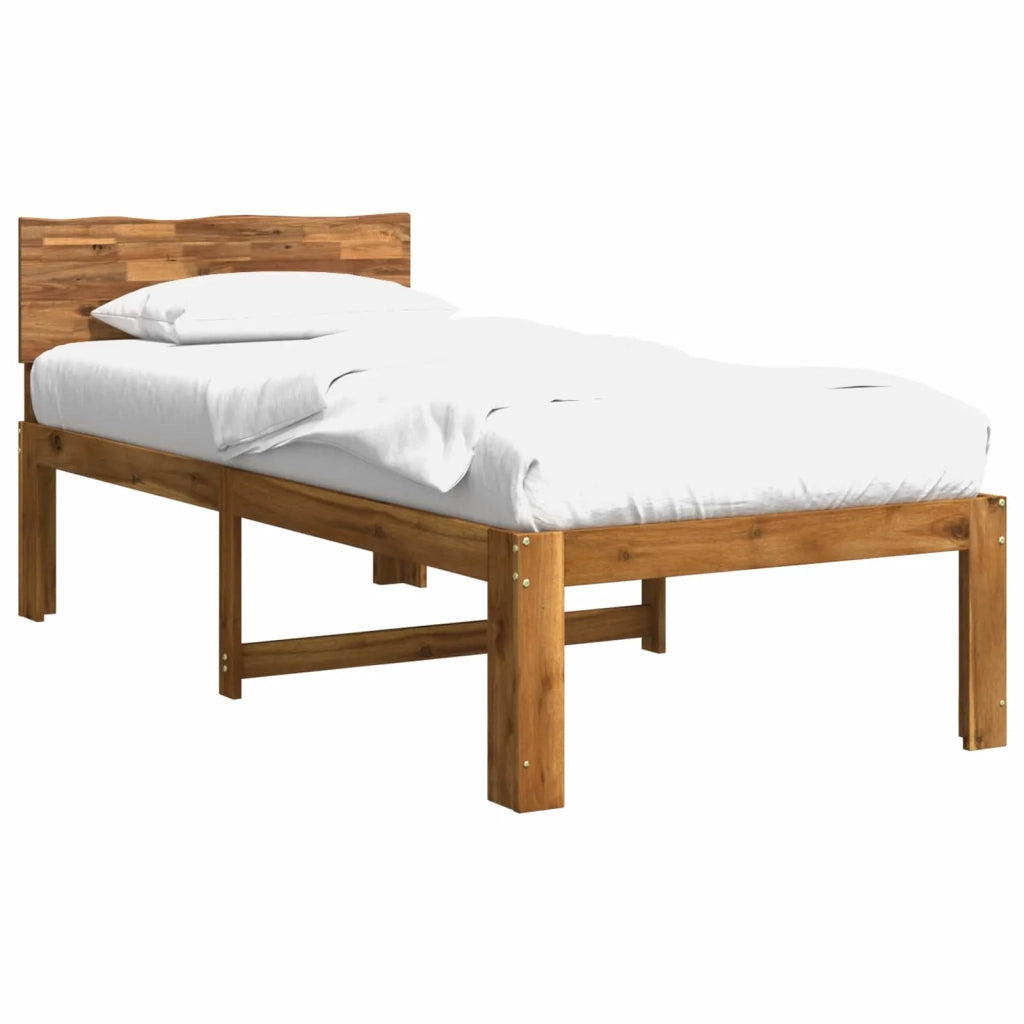 Letto Singolo con Testiera ROSTOCK Naturale 100 x 200 cm 903459