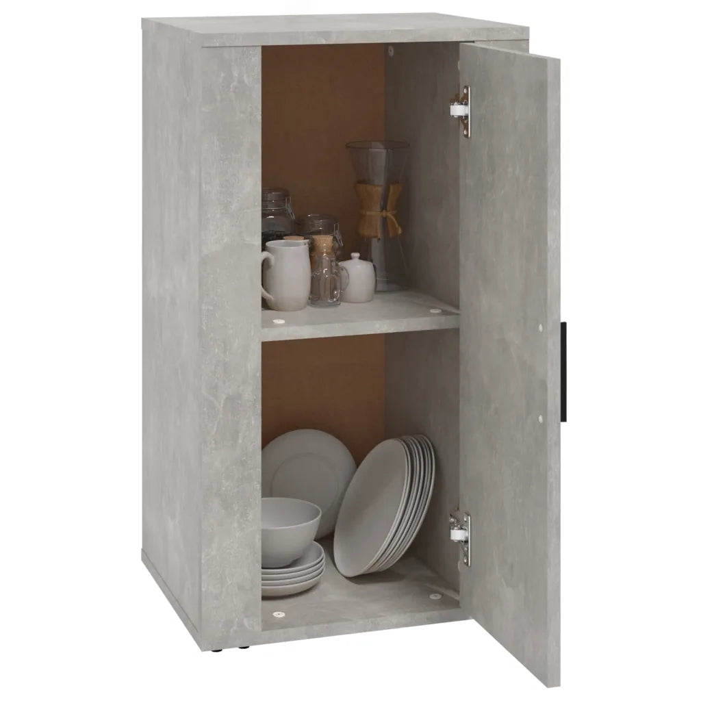 Credenza Grigio Cemento 40x33x70 cm in Legno Multistrato 819416
