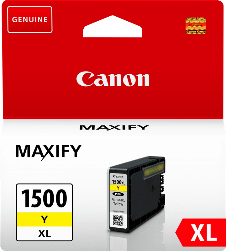 Canon Cartuccia d'inchiostro giallo a resa elevata PGI-1500XL