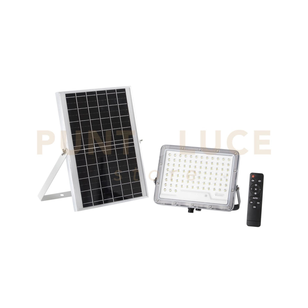 PROIETTORE GLASER 1800LM 4000K CON PANNELLO SOLARE BATTERIA 3.2V 15Ah IP65 24,25X4,77X21,9CM