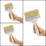 Set di pennelli per verniciare a sbalzo riutilizzabili - 6 pezzi - 3 misure 10/16-15/24 cm - per chip, silicone, gesso, verniciatura a sbalzo, pennelli per verniciare