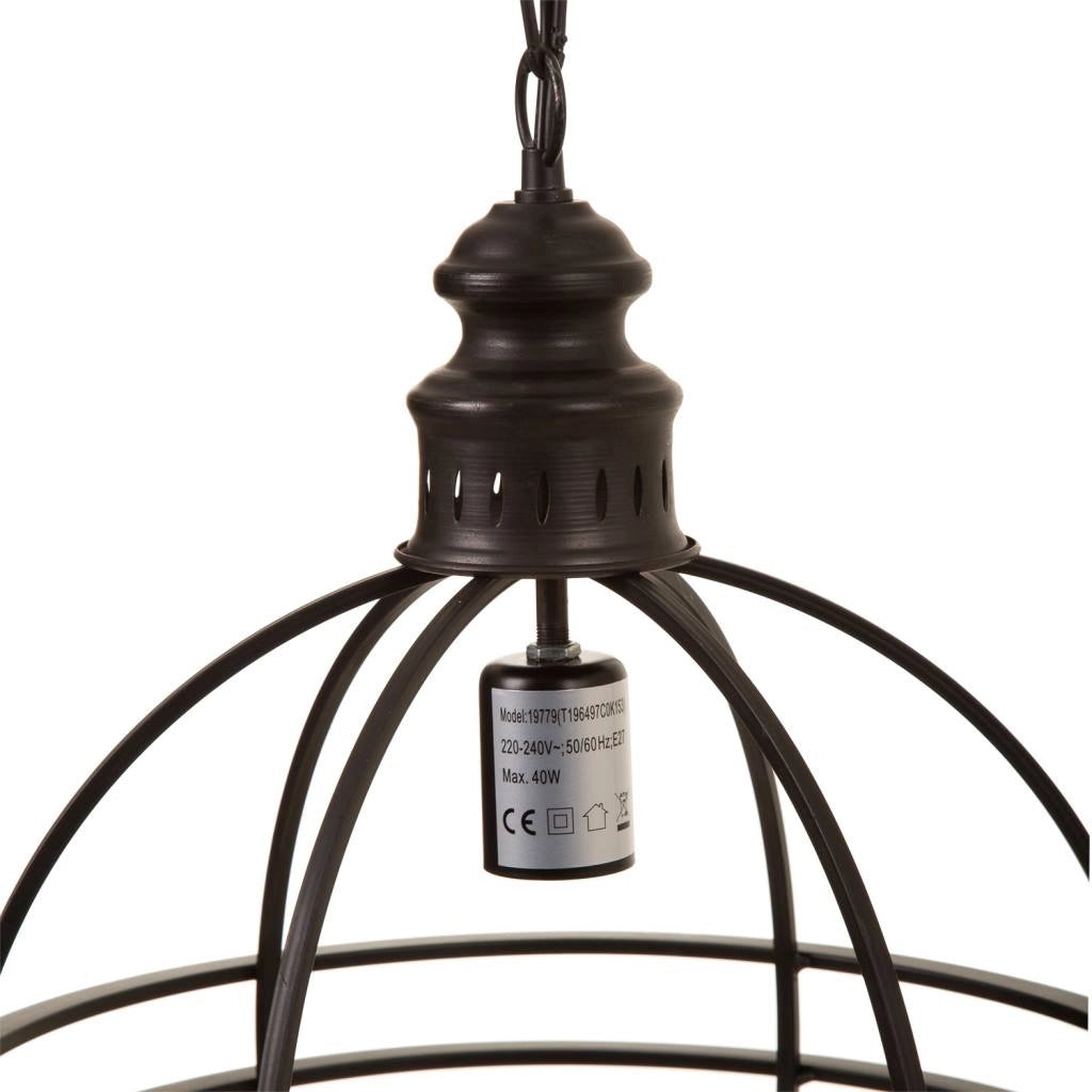 Plafoniera in metallo dorato 38,5x38,5x49,5h