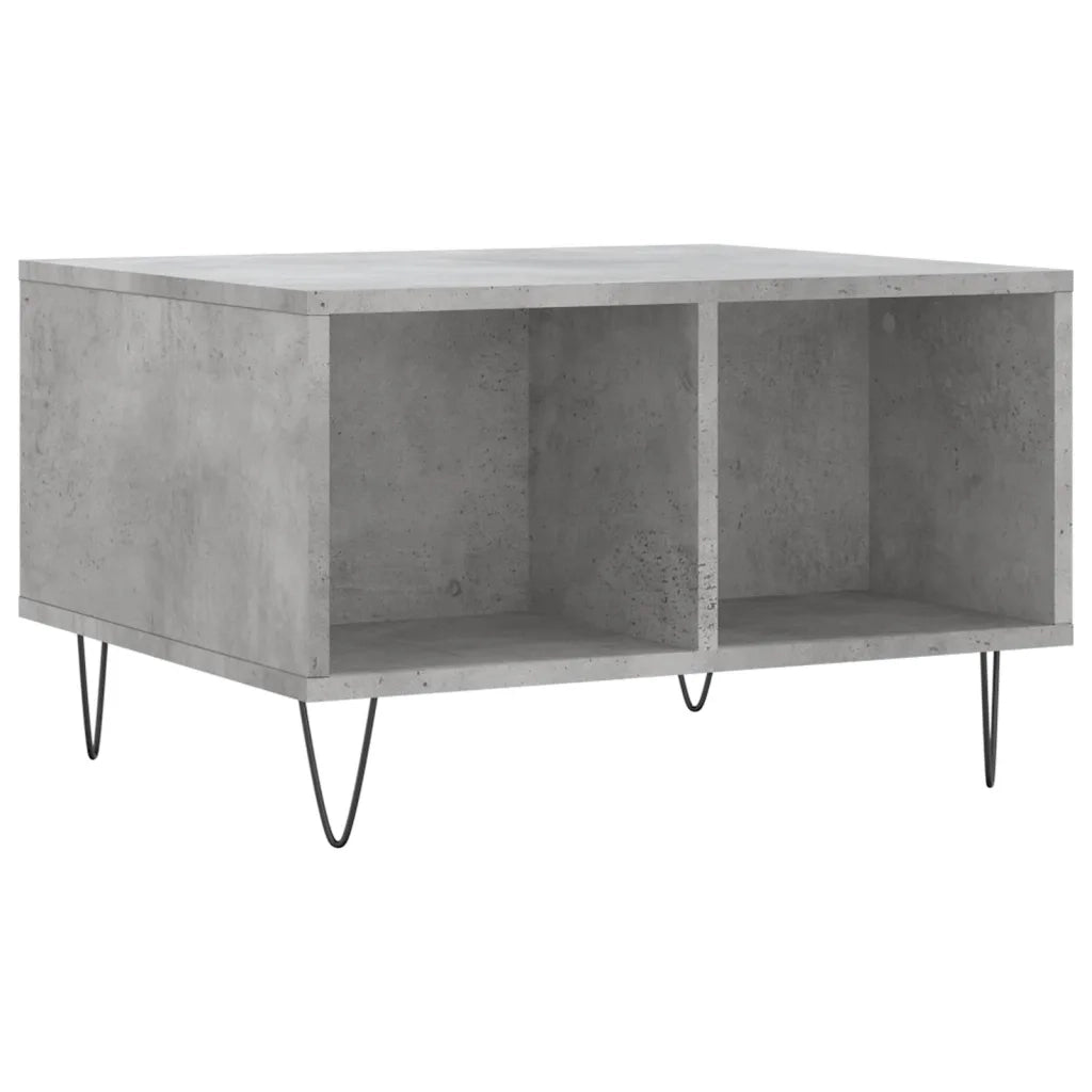 Tavolino salotto | Tavolino da caff¨¨ | Tavolino da Soggiorno Grigio Cemento 60x50x36,5 cm Legno Multistrato