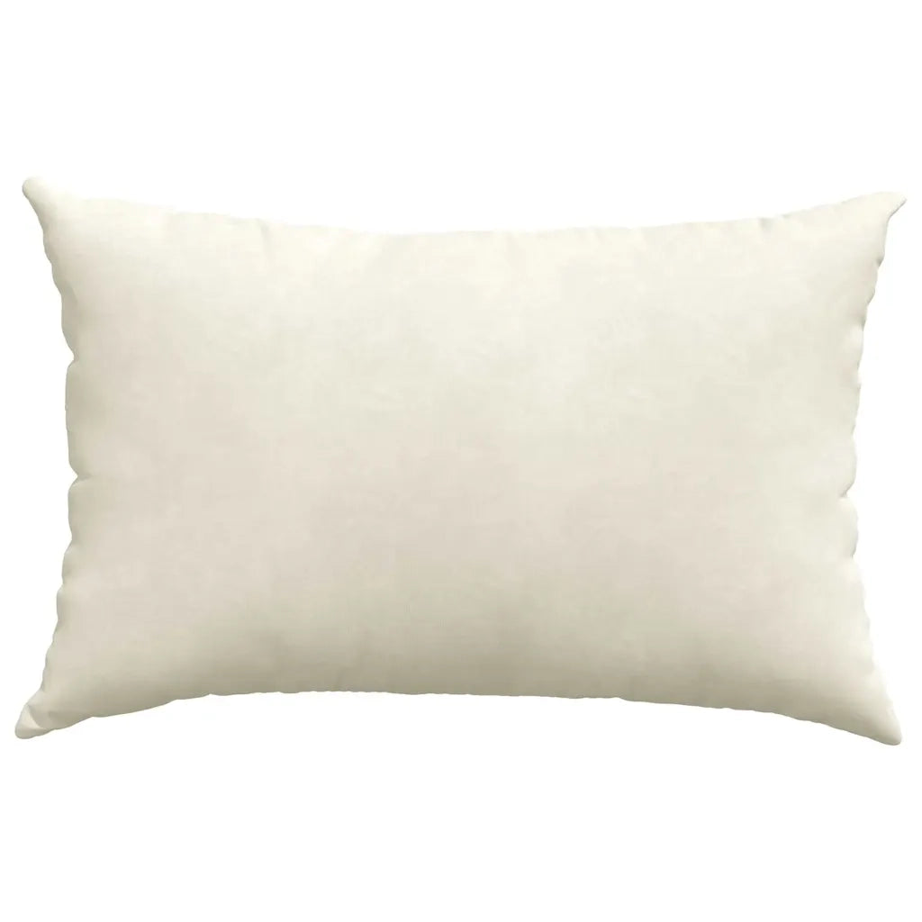 Cuscini da Divano 2 pcs Crema 60 x 40 cm Tessuto in Cords