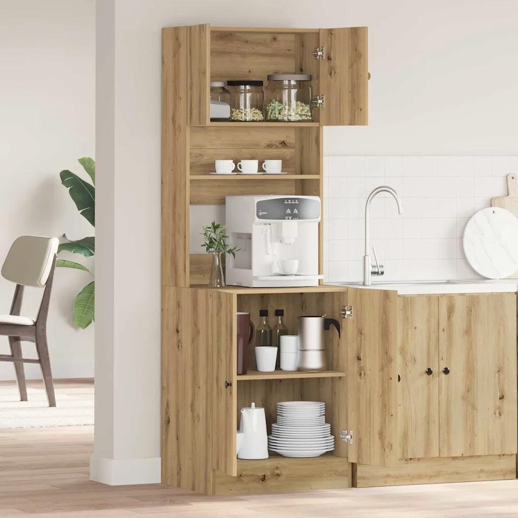 Credenza da cucina 2 pcs Rovere artigianale 60 x 50 x 180 cm 3365556